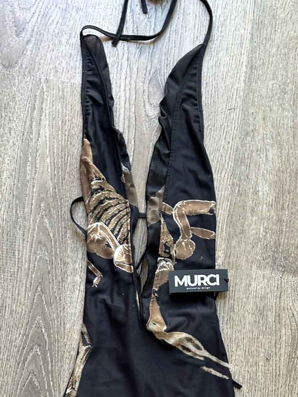 MURCI UK SCORPION DEEP V RUFFLE MAXI DRESS. NWT - Picture 9 of 10